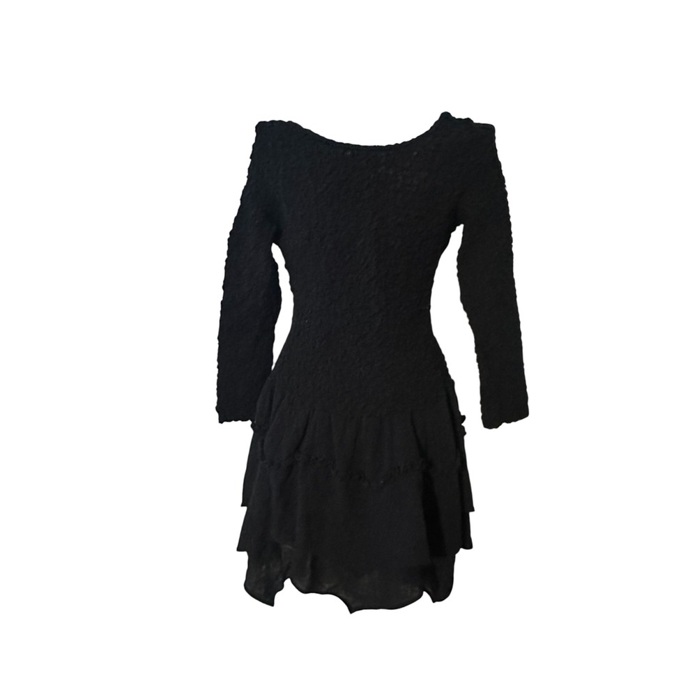 NWT Free People Black Smocked Open Back Ruffle Mini Dress OB1787248 Mens Size M